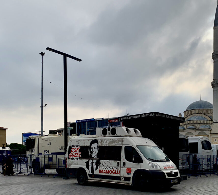 Photograph of a van outdoors