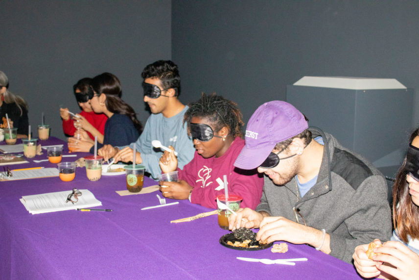 Photograph of people at a table