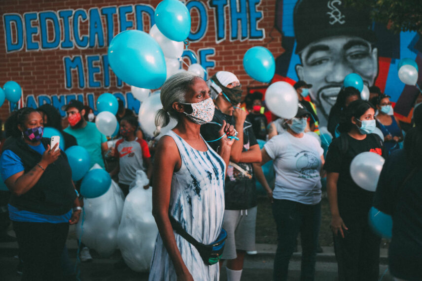 Image from Isiah ThoughtPoet Veney’s Chicago Protests 2020 series.