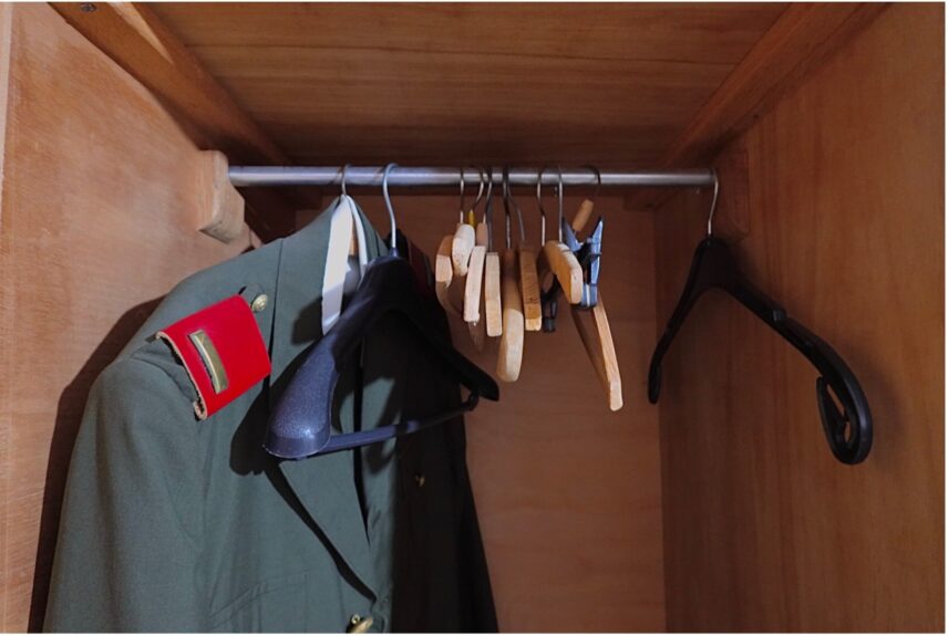 His military uniform.