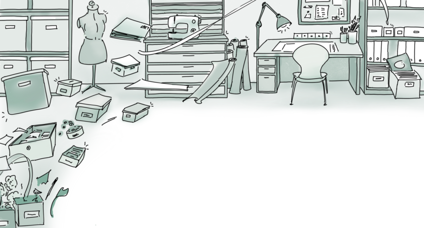 Illustration of an office